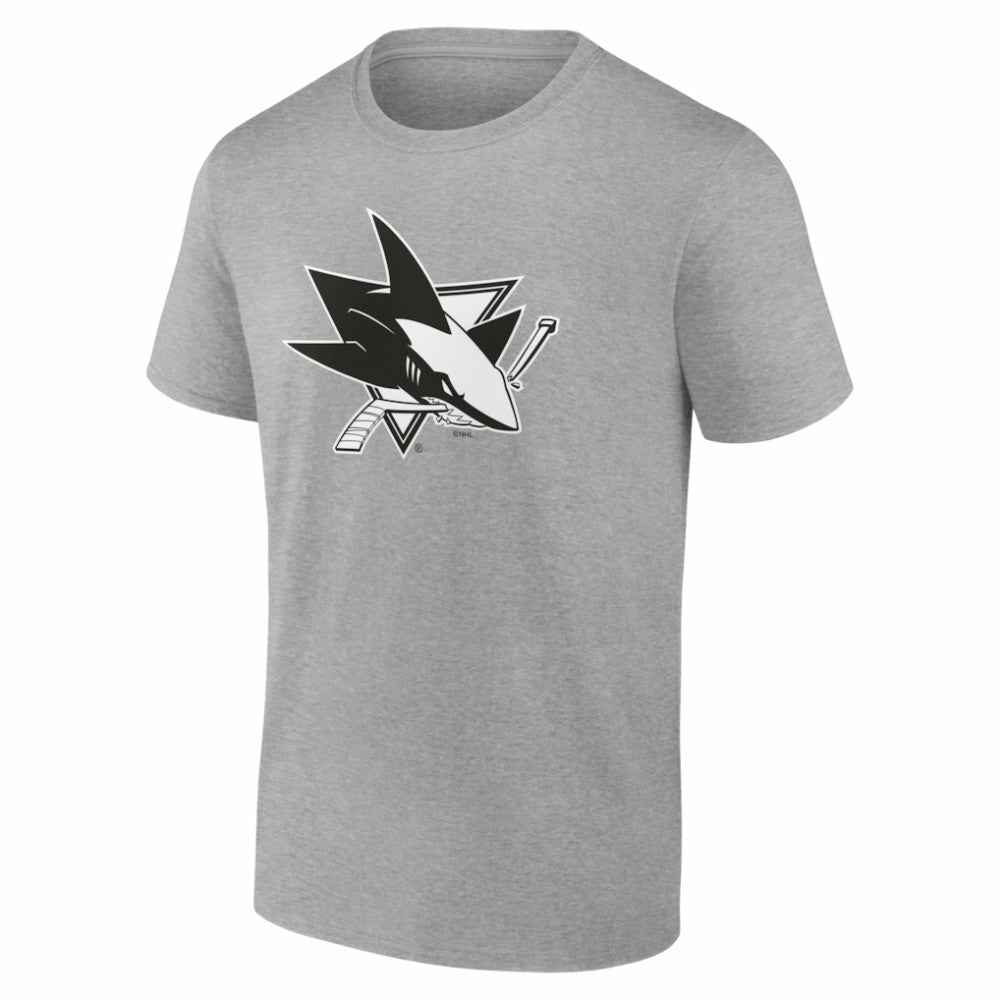 San Jose Sharks Big & Tall Personalized Name & Number Monochrome T-Shirt - Gray - NHL 203773749