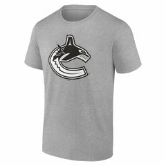Vancouver Canucks Big & Tall Personalized Name & Number Monochrome T-Shirt - Gray - NHL 203773767