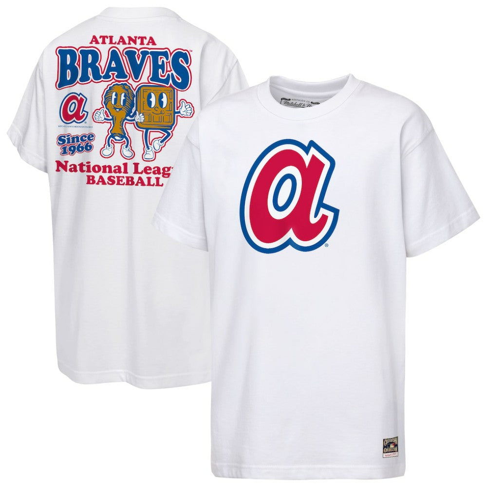 Atlanta Braves Mitchell & Ness Cooperstown Concession T-Shirt - White - Mitchell & Ness Online