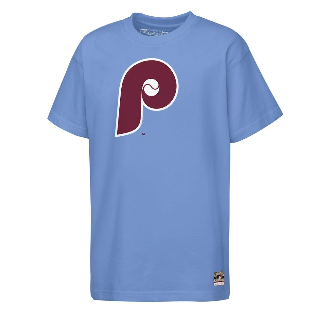 Philadelphia Phillies Mitchell & Ness Cooperstown Concession T-Shirt - Light Blue - Mitchell & Ness Online