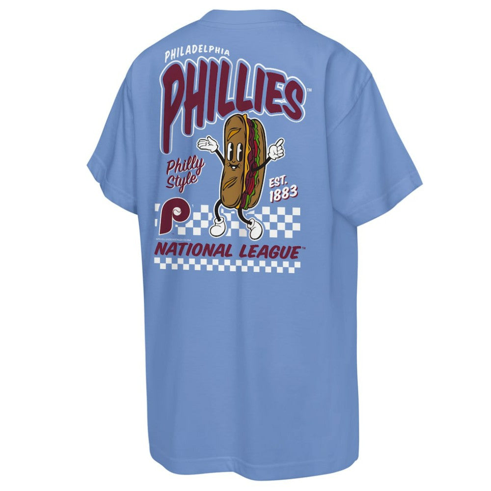 Philadelphia Phillies Mitchell & Ness Cooperstown Concession T-Shirt - Light Blue - Mitchell & Ness Online