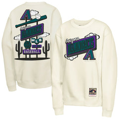 Arizona Diamondbacks Mitchell & Ness Youth Retro Billboard Sweatshirt - Natural - Mitchell & Ness on Sale