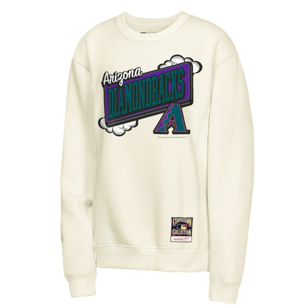 Arizona Diamondbacks Mitchell & Ness Youth Retro Billboard Sweatshirt - Natural - Mitchell & Ness on Sale