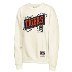 Detroit Tigers Mitchell & Ness Youth Retro Billboard Sweatshirt - Natural - Mitchell & Ness Discount