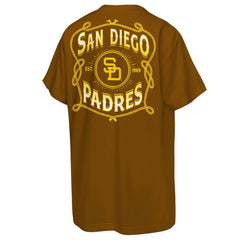 San Diego Padres Mitchell & Ness Youth Cooperstown Rodeo Rope T-Shirt - Brown - Mitchell & Ness on Sale