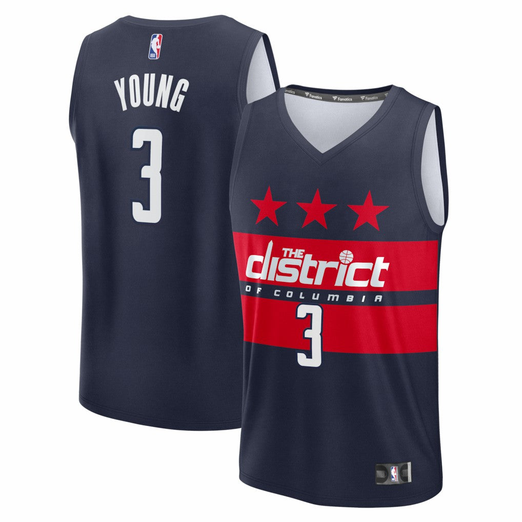Trae Young Washington Wizards Fast Break Statement Edition Navy | Fanatics Lifestyle