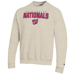 Washington Nationals Champion Eco Powerblend Sweatshirt - Oatmeal - MLB Lifestyle