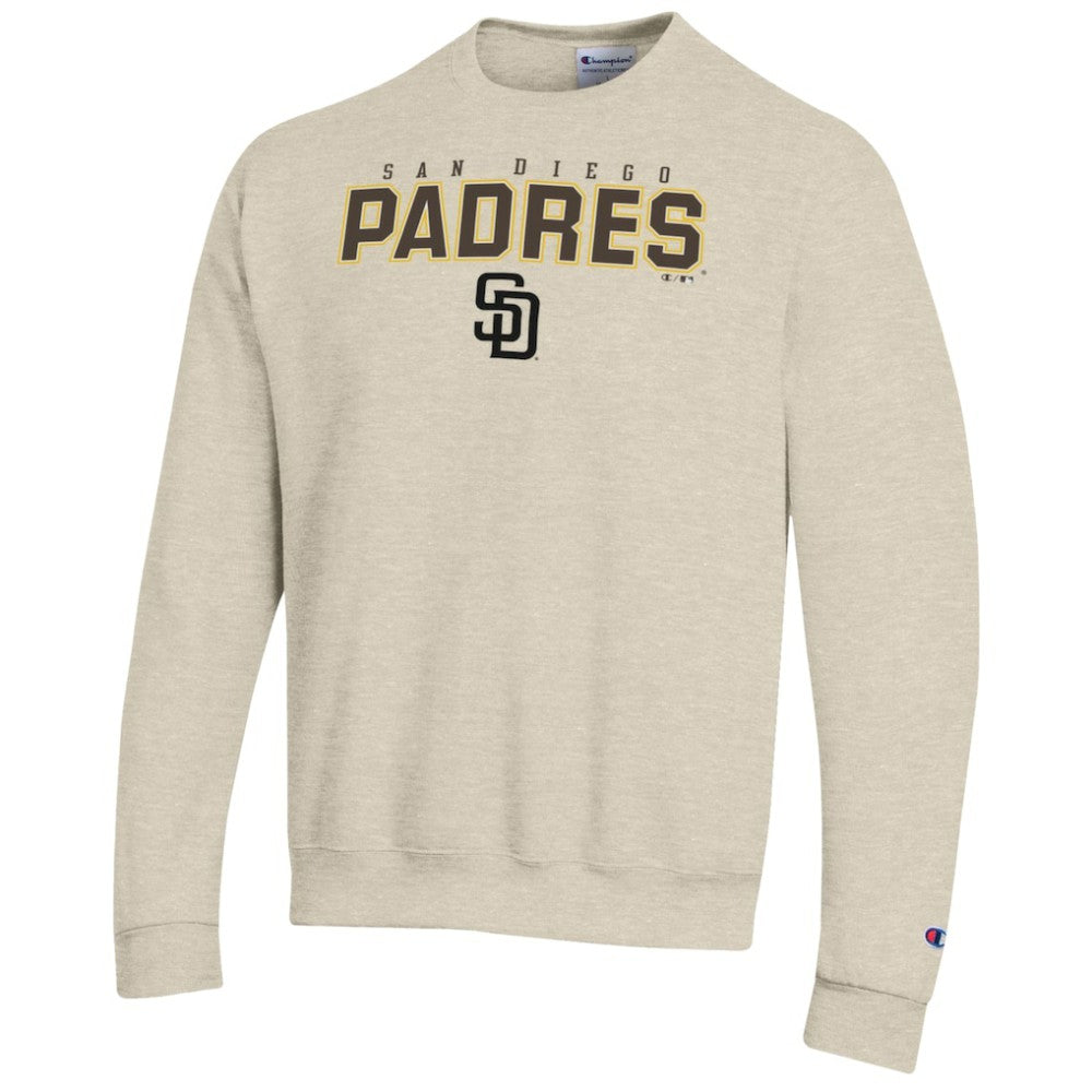 San Diego Padres Champion Eco Powerblend Sweatshirt - Oatmeal - MLB Discount