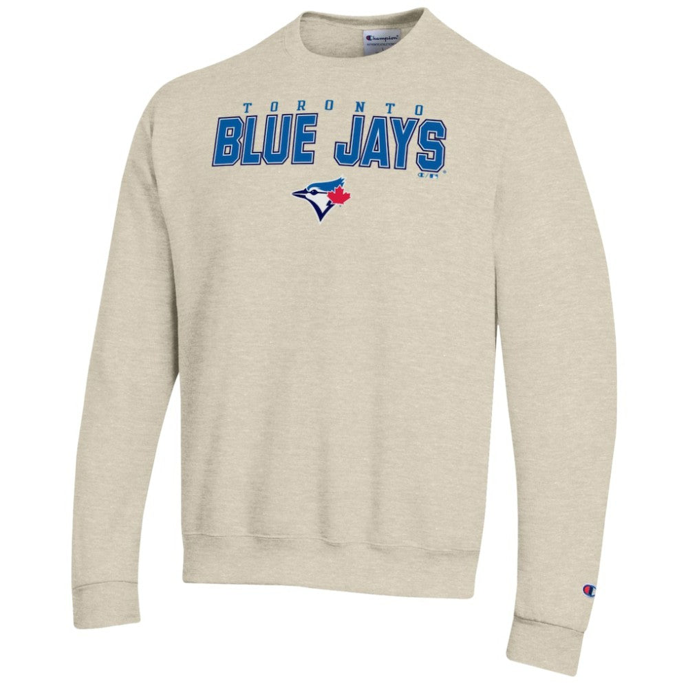 Toronto Blue Jays Champion Eco Powerblend Sweatshirt - Oatmeal - MLB Lifestyle