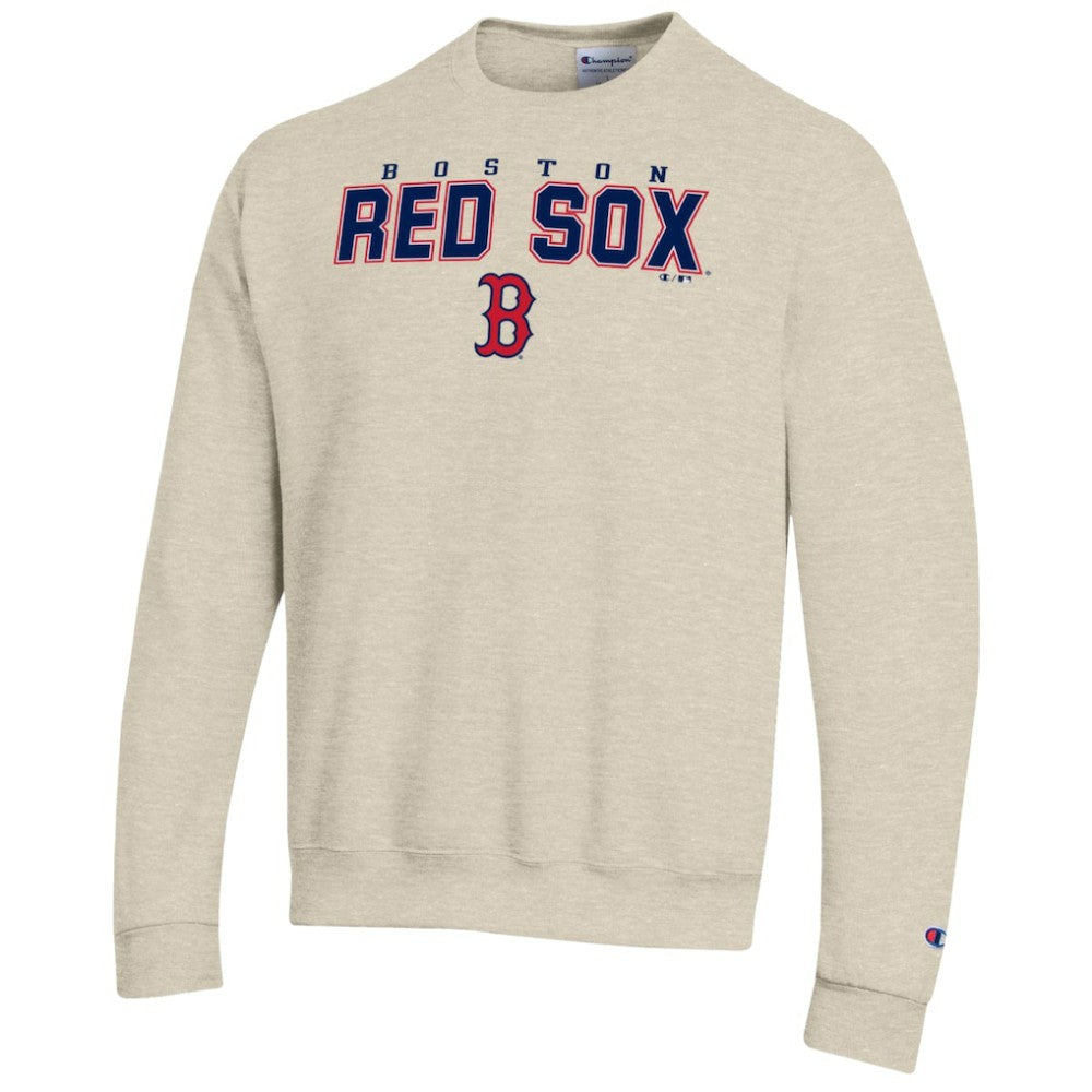 Boston Red Sox Champion Eco Powerblend Sweatshirt - Oatmeal - MLB on Sale