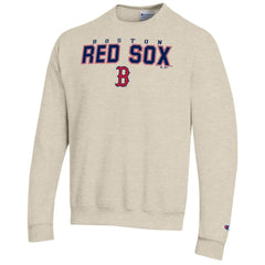 Boston Red Sox Champion Eco Powerblend Sweatshirt - Oatmeal - MLB on Sale