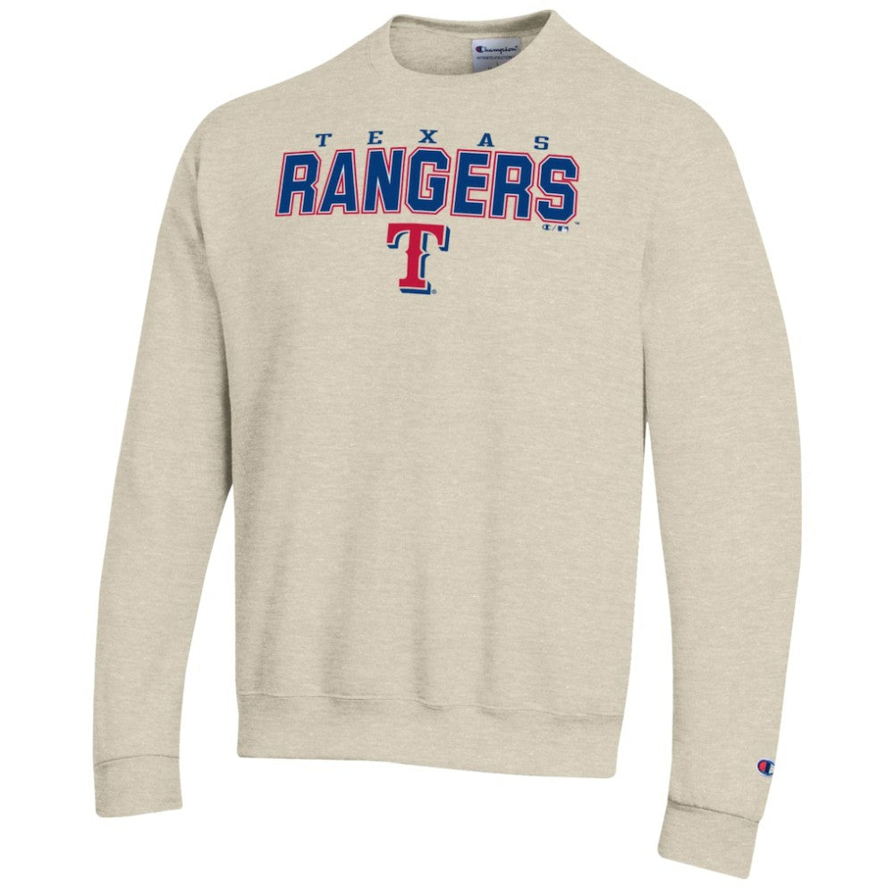Texas Rangers Champion Eco Powerblend Sweatshirt - Oatmeal - MLB Online