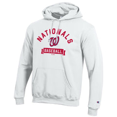 Washington Nationals Champion Eco Powerblend Hoodie - White - MLB Sale