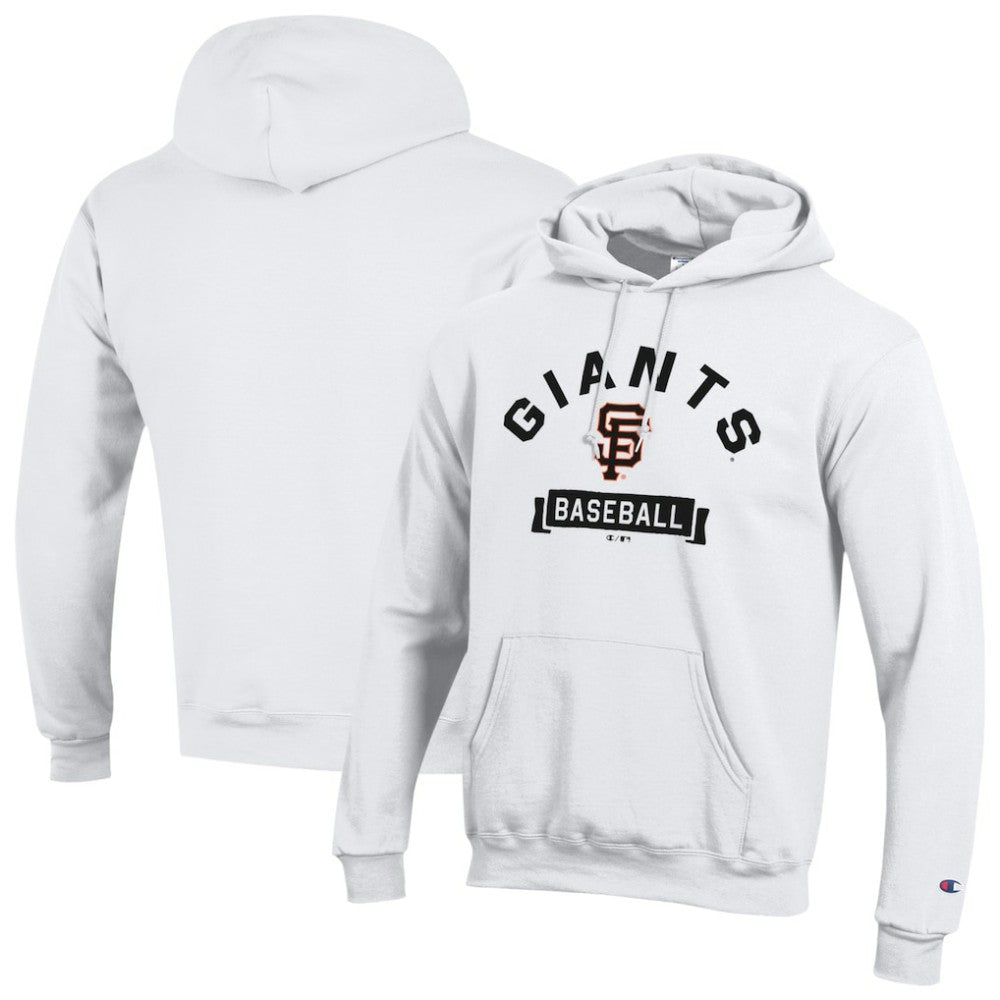 San Francisco Giants Champion Eco Powerblend Hoodie - White - MLB Sale