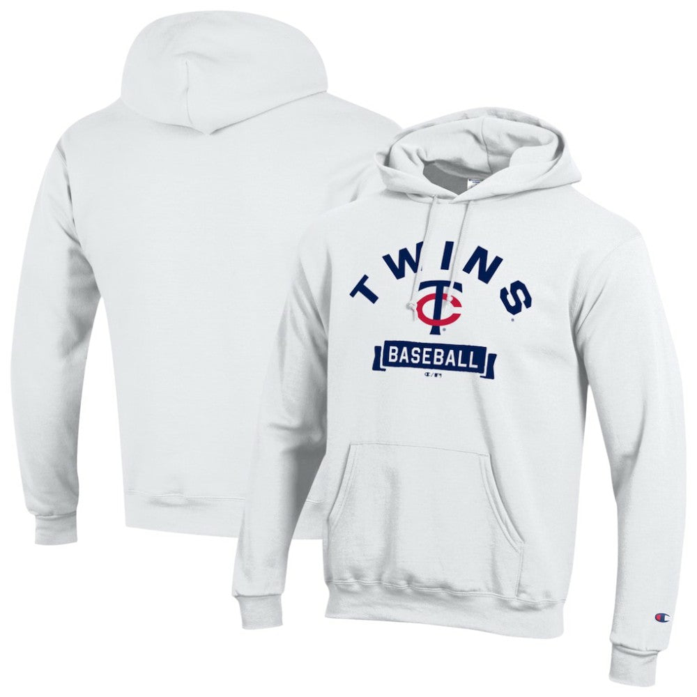 Minnesota Twins Champion Eco Powerblend Hoodie - White - MLB Sale