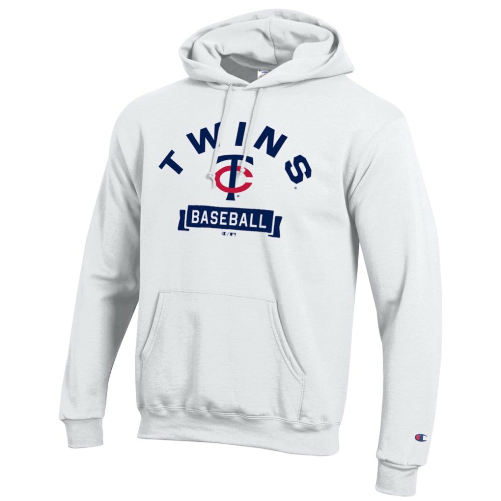 Minnesota Twins Champion Eco Powerblend Hoodie - White - MLB Sale