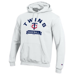 Minnesota Twins Champion Eco Powerblend Hoodie - White - MLB Sale