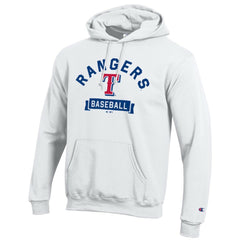 Texas Rangers Champion Eco Powerblend Hoodie - White - MLB Sale