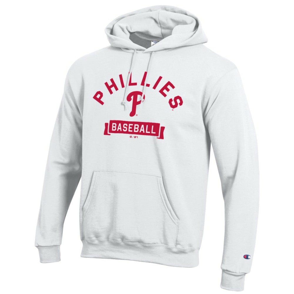 Philadelphia Phillies Champion Eco Powerblend Hoodie - White - MLB Lifestyle