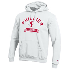 Philadelphia Phillies Champion Eco Powerblend Hoodie - White - MLB Lifestyle