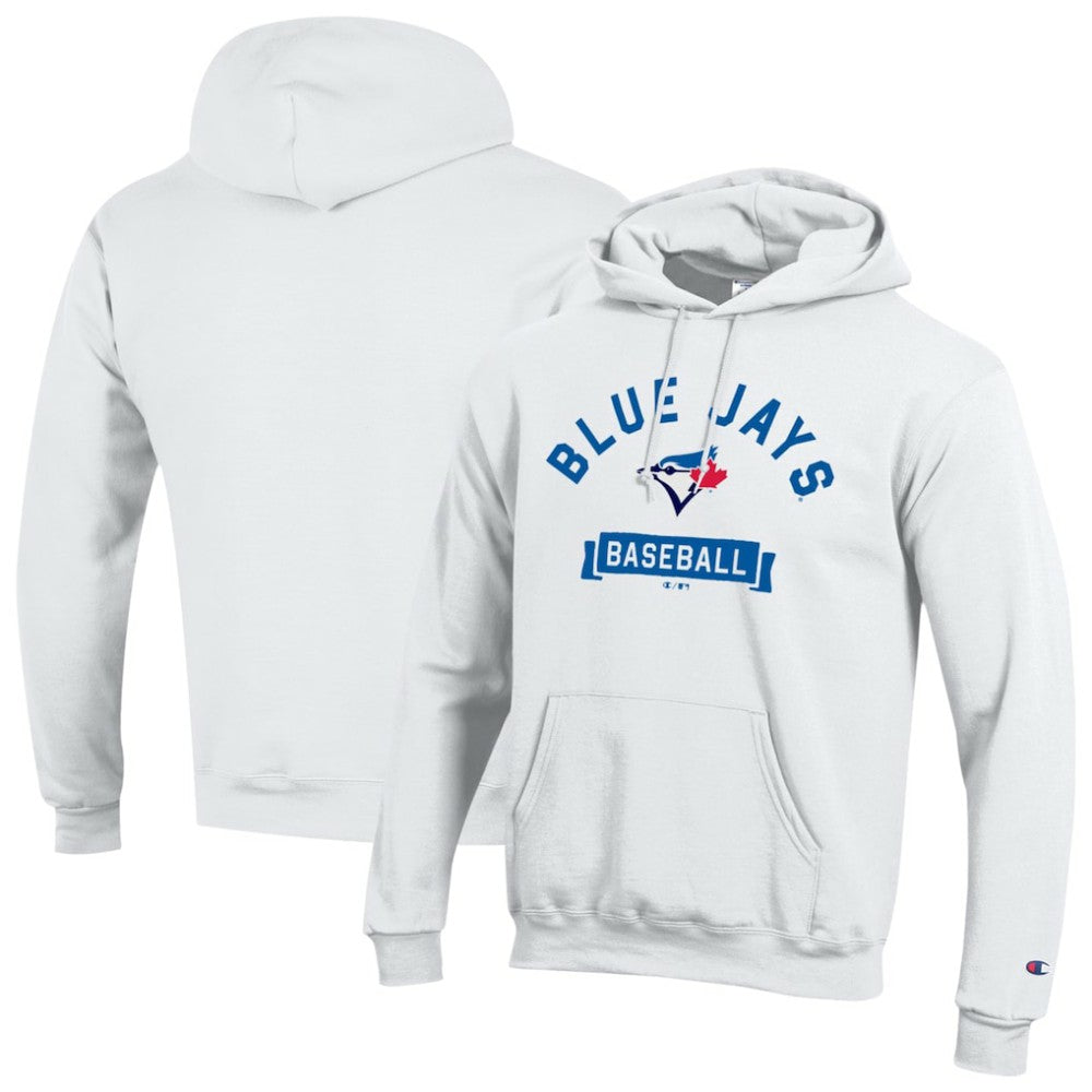 Toronto Blue Jays Champion Eco Powerblend Hoodie - White - MLB Discount