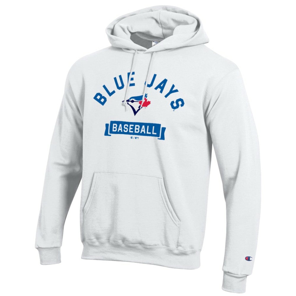 Toronto Blue Jays Champion Eco Powerblend Hoodie - White - MLB Discount