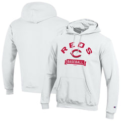 Cincinnati Reds Champion Eco Powerblend Hoodie - White - MLB on Sale
