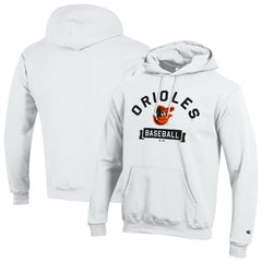Baltimore Orioles Champion Eco Powerblend Hoodie - White - MLB Online