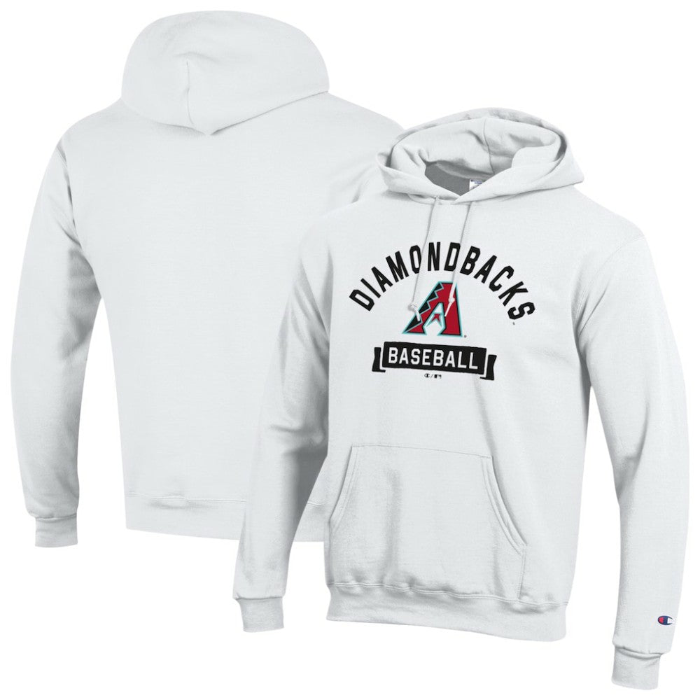 Arizona Diamondbacks Champion Eco Powerblend Hoodie - White - MLB Sale