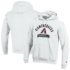 Arizona Diamondbacks Champion Eco Powerblend Hoodie - White - MLB Sale