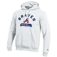 Atlanta Braves Champion Eco Powerblend Hoodie - White - MLB on Sale