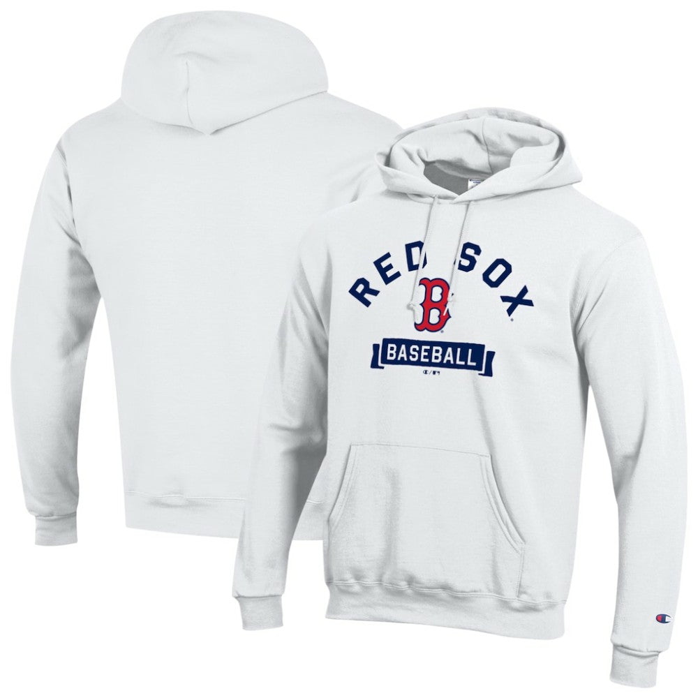 Boston Red Sox Champion Eco Powerblend Hoodie - White - MLB Discount