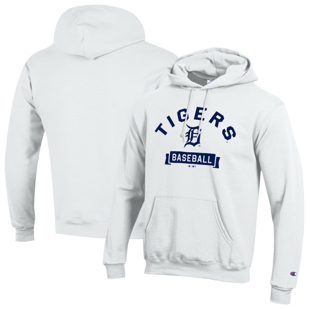 Detroit Tigers Champion Eco Powerblend Hoodie - White - MLB on Sale