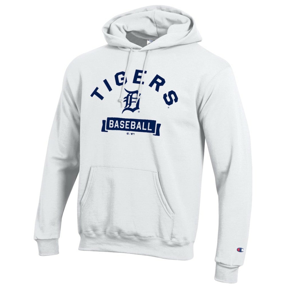 Detroit Tigers Champion Eco Powerblend Hoodie - White - MLB on Sale