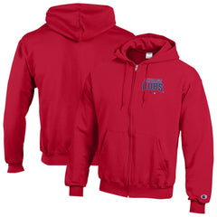 Chicago Cubs Champion Eco Powerblend Full-Zip Hoodie - Red - MLB on Sale