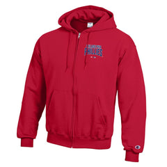Philadelphia Phillies Champion Eco Powerblend Full-Zip Hoodie - Red - MLB Sale