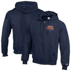 Houston Astros Champion Eco Powerblend Full-Zip Hoodie - Navy - MLB Lifestyle