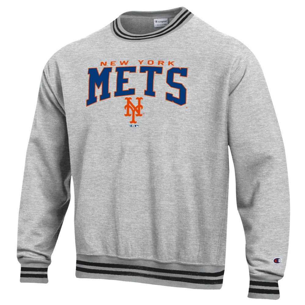 New York Mets Champion Reverse Weave Sweatshirt - Black - MLB on Sale