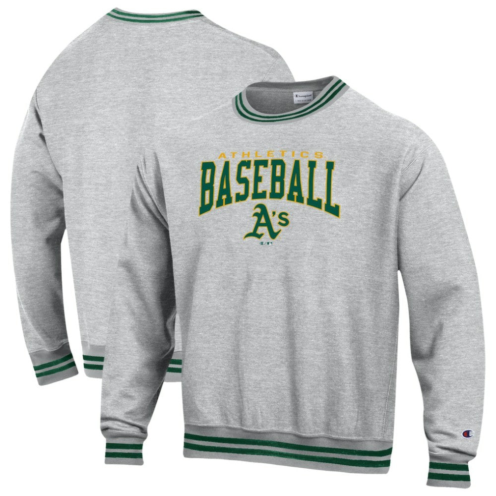 Athletics Champion Reverse Weave Sweatshirt - Green - MLB Online