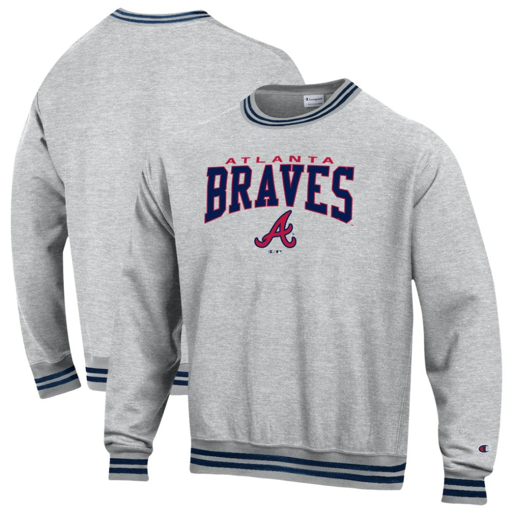 Atlanta Braves Champion Reverse Weave Sweatshirt - Navy - MLB Sale