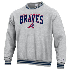 Atlanta Braves Champion Reverse Weave Sweatshirt - Navy - MLB Sale