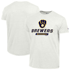 Milwaukee Brewers Champion Ultimate Tri-blend T-Shirt - White - MLB Lifestyle