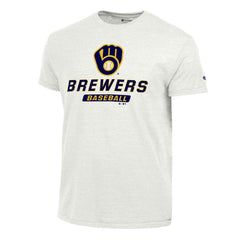 Milwaukee Brewers Champion Ultimate Tri-blend T-Shirt - White - MLB Lifestyle
