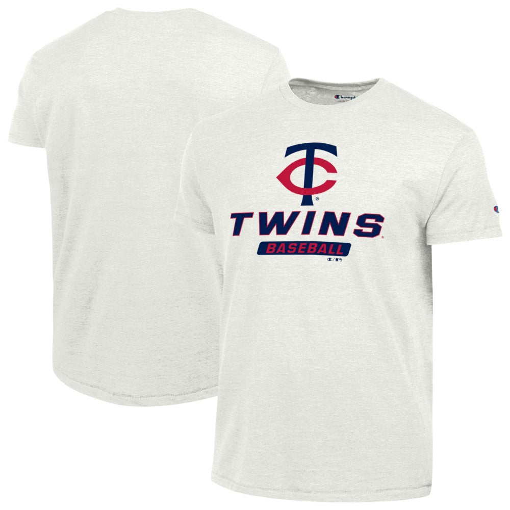 Minnesota Twins Champion Ultimate Tri-blend T-Shirt - White - MLB Discount