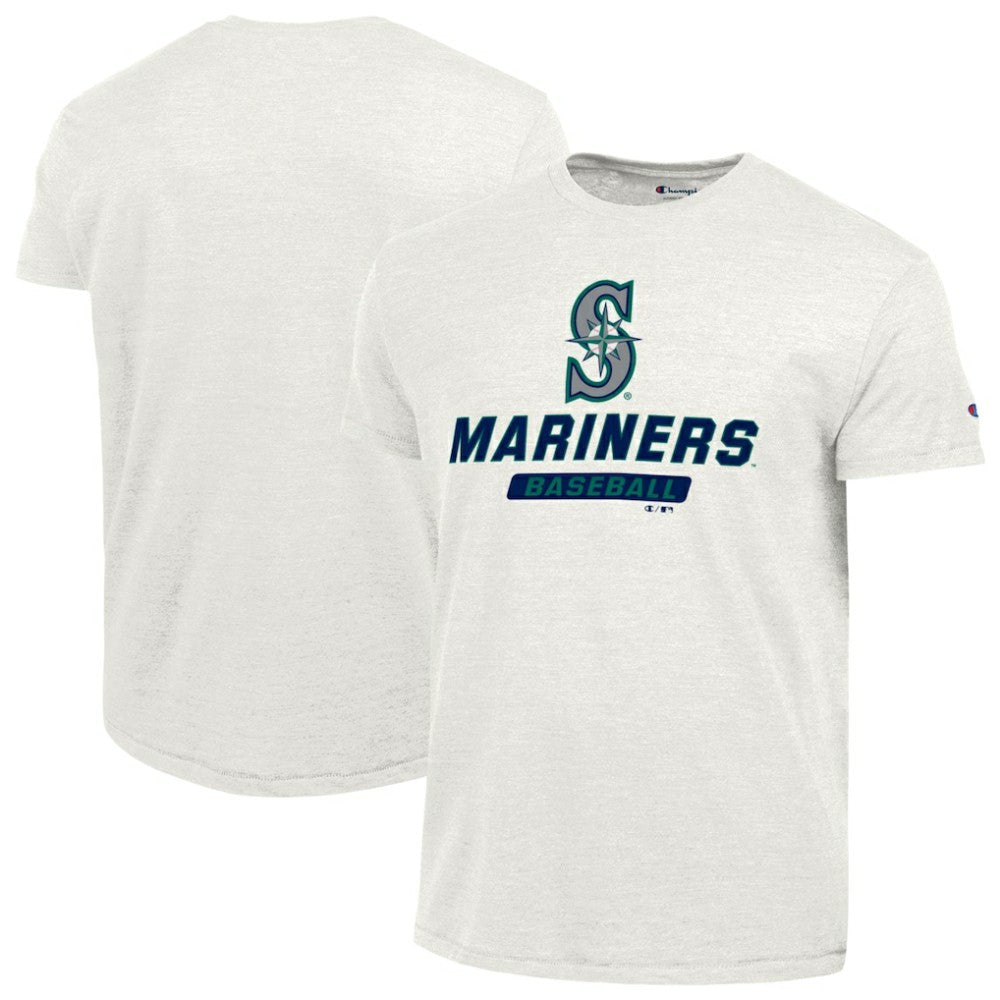 Seattle Mariners Champion Ultimate Tri-blend T-Shirt - White - MLB Sale