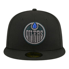 Edmonton Oilers New Era Color Pop 59FIFTY Fitted Hat - Black - NHL 203778843