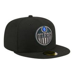 Edmonton Oilers New Era Color Pop 59FIFTY Fitted Hat - Black - NHL 203778843
