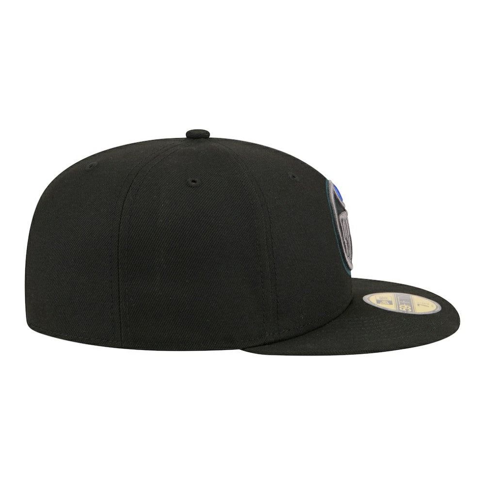 Edmonton Oilers New Era Color Pop 59FIFTY Fitted Hat - Black - NHL 203778843