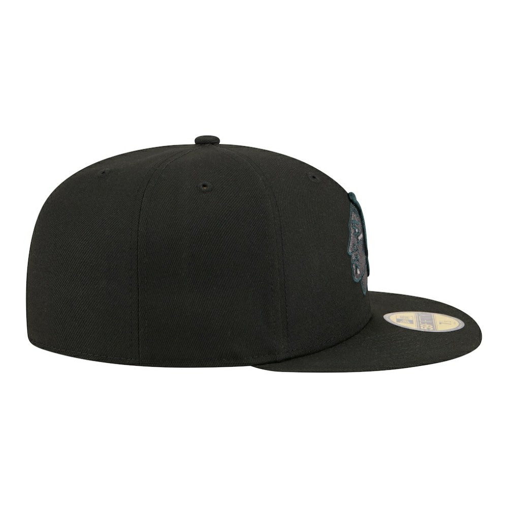 Chicago Blackhawks New Era Color Pop 59FIFTY Fitted Hat - Black - NHL 203778844