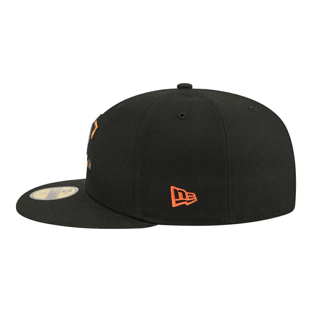 Anaheim Ducks New Era Color Pop 59FIFTY Fitted Hat - Black - NHL 203778845